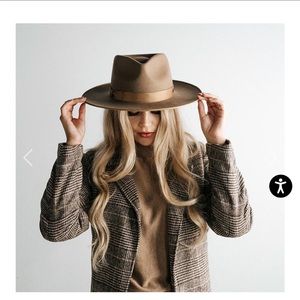 Gigi Pip Monroe Rancher Hat. Size M/L in brown